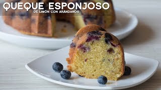 COMO PREPARAR CAKE ESPONJOSO (KEKE) DE LIMÓN CON ARÁNDANOS