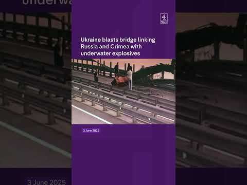 Ukraine hits bridge in Crimea
