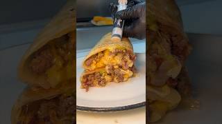 LOADED BACON CHEESEBURGER GIANT BURRITO from Elm Street Diner in Norwalk, CT! 🌯🔥🤤 #DEVOURPOWER