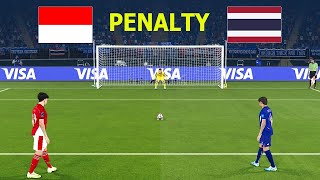 INDONESIA vs THAILAND - PENALTIES - FINAL  | FIFA World Cup 2026 USA | All Goals | PES Gameplay