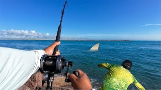 Didn't Think I'd land This Beast on the Jetty! Jetty Fishing South Padre