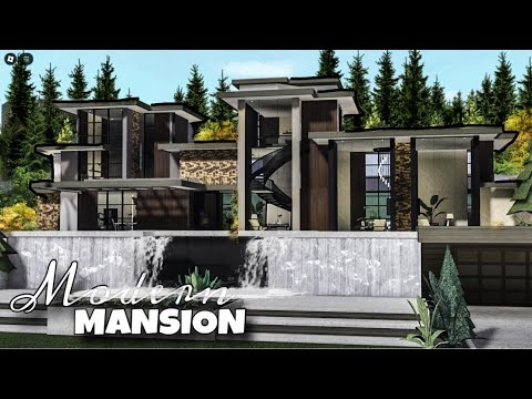 Bloxburg: Mansion Modern House | House Build | Roblox