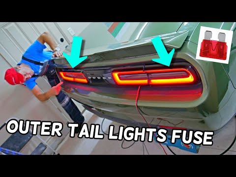 DODGE CHALLENGER OUTER TAIL LIGHTS FUSE LOCATION REPLACEMENT