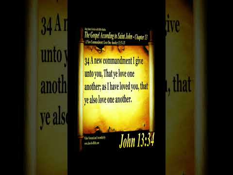 John 13:34. Number 52 Most Popular Bible Verse