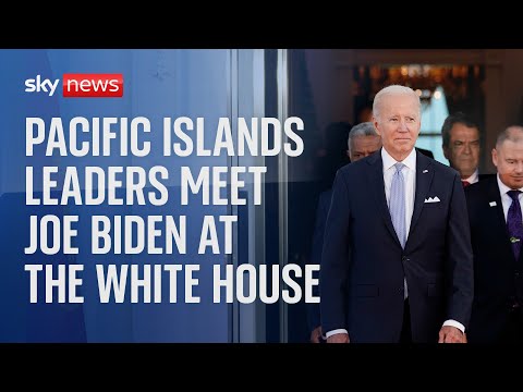 Joe Biden welcomes Pacific Islands leaders to the White House