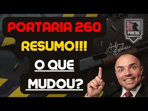 PORTARIA 260 COLOG – RESUMO!!! ATENÇÃO COM ÀS "PEGADINHAS"