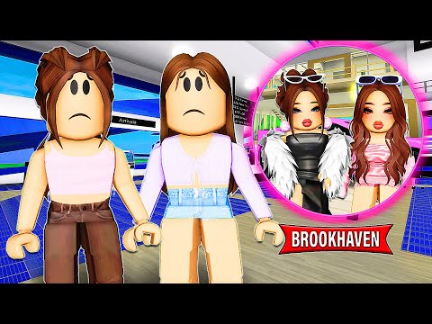 AS MENINAS ABANDONADAS NO AEROPORTO FICARAM RICAS | Historinhas Brookhaven RP | Roblox