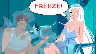 The beauty never lets her exes go… literally frozen in time