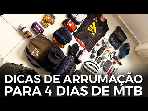 ARRUMAÇÃO FINA DE TUDO PARA UMA PROVA DE 4 DIAS DE MTB