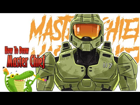 How to Draw Master Chief | Halo