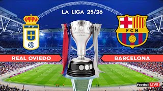 Real Oviedo vs Barcelona - La Liga 2025/26 | Full Match All Goals | Simulation PES