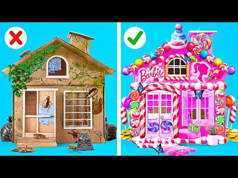 कैंडीज के साथ सुपर क्यूट बार्बी मेकओवर 🍭 #shorts