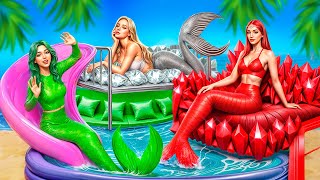 On construit un lit superposé pour les triplés ! Sirènes d'émeraude, de rubis et de diamant !