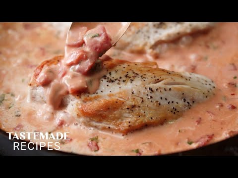 Easy & Delicious Garlic Basil Chicken Thigh Recipe  With Tomato Butter Sauce | Tastemade