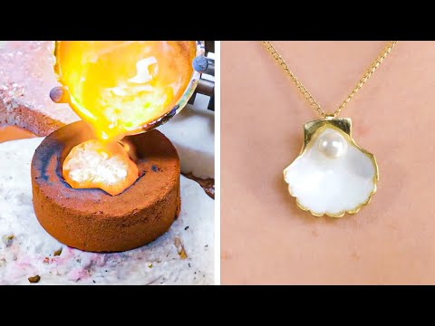 Oyster pendant with a Real Pearl. Exquisite Jewelry ideas by 5-minute Recycle