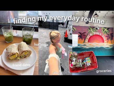 getting back into routine - working out, healthy habits & social time!