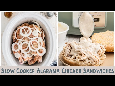 Alabama Chicken Sandwiches {Crockpot}