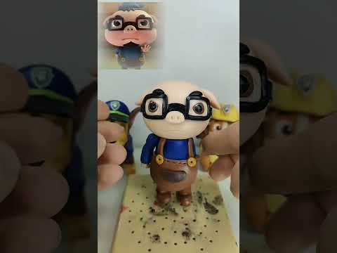 Confused Teacher Pig Man Confused Teacher Super Light Clay Crafts Clay Figure My Crafting Day