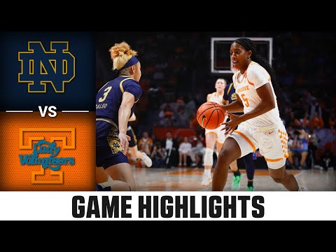 Notre Dame vs. Tennessee Game Highlights | 2023-24 ACC Women’s Basketball