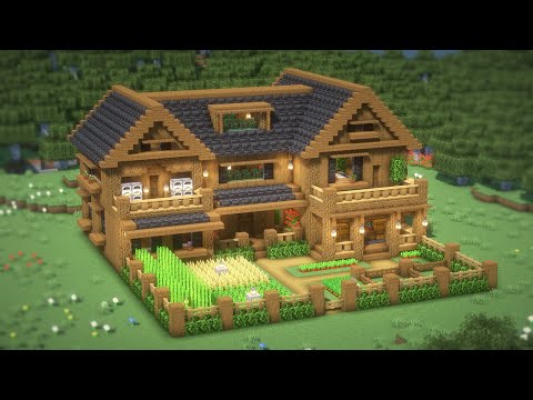 Minecraft: How To Build a Large Survival Base(House Tutorial)(#51) | 마인크래프트 건축, 야생 기지, 인테리어