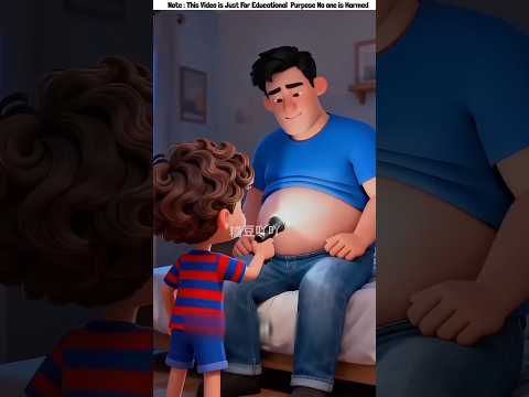 Dad’s Belly Secret Shocked Everyone! 😱🐬💩 #shorts #funny