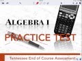 Algebra 1 EOC Practice Problems Overview