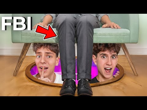 Costruisco 3 STANZE SEGRETE per NASCONDERMI da un AGENTE FBI!