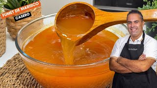 Fumet de marisco casero Base perfecta para arroces, sopas y guisos marineros