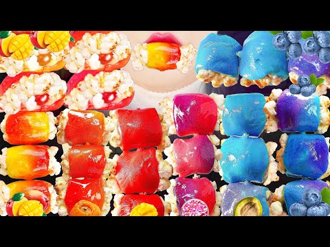 ASMR Rainbow Daechang Dessert💙MUKBANG fluffy Daechang cream Marshmallow Beef Intestine EATING SOUNDS