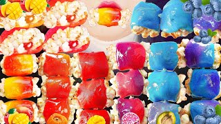 ASMR Rainbow Daechang Dessert💙MUKBANG fluffy Daechang cream Marshmallow Beef Intestine EATING SOUNDS