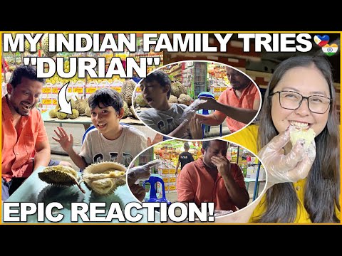 MY INDIAN FAMILY TRIES DURIAN! EPIC REACTION! FIRST TIME NILA!