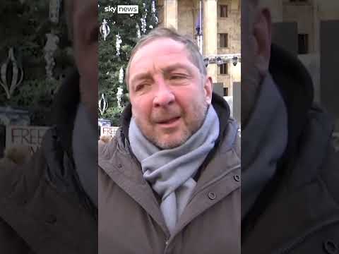 Protesters mock new Georgian president