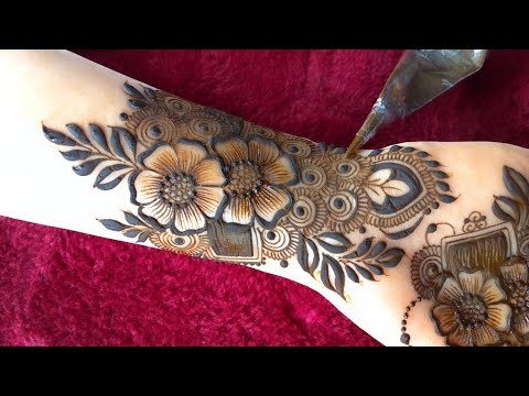 Very beautiful stylish front hand mehndi design | easy arabic mehndi | mehndi ka design | Mehndi