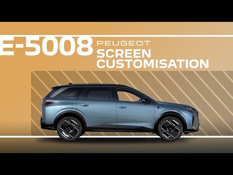 Peugeot E-5008 & 5008 | Tutorial | Screen customization and digital cluster