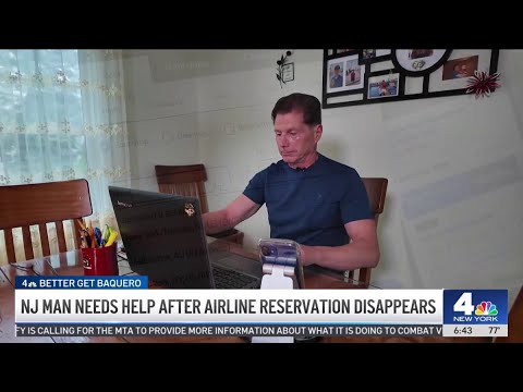 NJ man needs help after airline reservation disappears