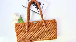 Bolsa de Crochê Novo Padrão Moderno | Passo a Passo Bolsa Ella