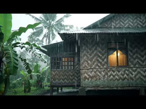 Heavy Rain on a Tin Roof with Thunder | Sleep Like a Baby Tonight 🌧️⚡ (No Music)