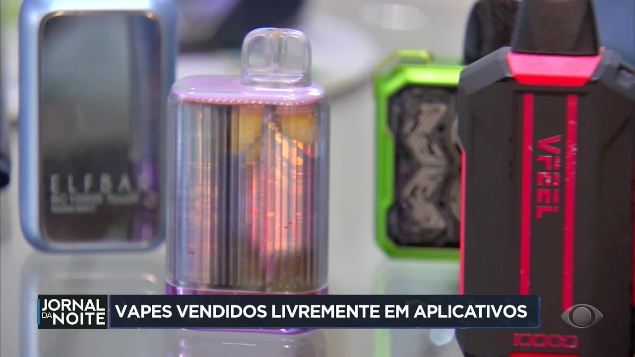Vapes são vendidos livremente em aplicativos