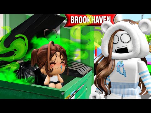 HO TROVATO UNA BAMBINA NELLA SPAZZATURA SU BROOKHAVEN ROBLOX!