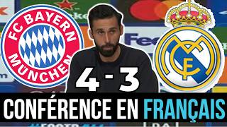 UN REAL SUPÉRIEUR MAIS VOLÉ PAR L’ARBITRE! -CONFERENCE DE PRESSE-BAYERN MUNICH VS REAL MADRID - 4-3