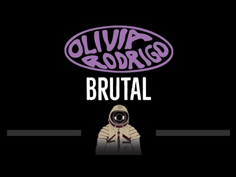 Olivia Rodrigo • brutal (CC) 🎤 [Karaoke] [Instrumental Lyrics]
