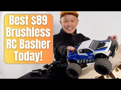 FMS EazyRC Chevy Colorado 1/18 brushless basher - best cheap basher today.