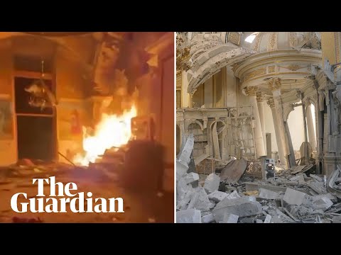 Russian missile strike damages historic cathedral in Odesa