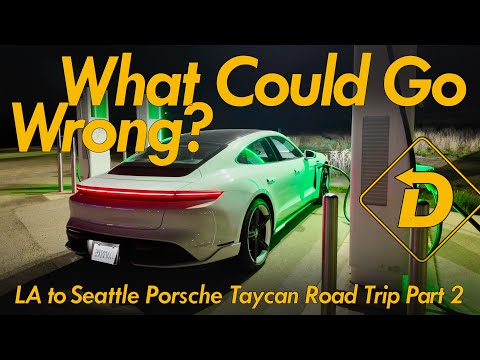 Porsche Taycan 4S Road Trip Part 2, Los Angeles to Seattle on Electrify America #ev #automobile