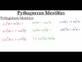 Pythagorean Identities and Trigonometric Functions