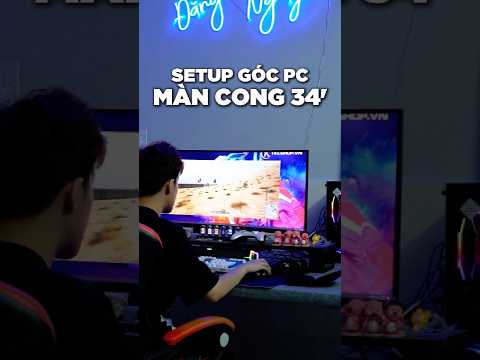 Setup góc PC GAMING với màn 34inch cong #chinhkhotinh #pcgaming #setup