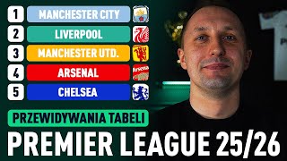 ROKI przewiduje TABELĘ PREMIER LEAGUE 25/26! GUARDIOLA wróci NA SZCZYT?! ARSENAL poza TOP4?