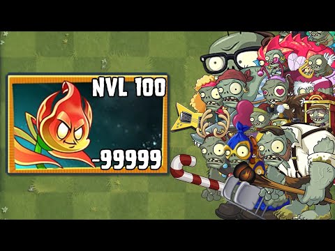 Hojardiente Nivel 100 vs Los Zombis - Blaze Leaf Mastery 100 vs All Zombies