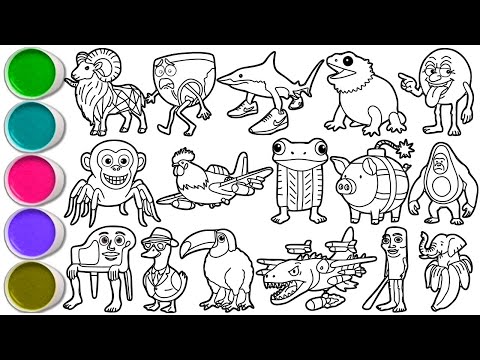 Draw 16 Amazing Italian Meme Creatures in Minutes - Bombardiere Lucertola, Snooffi & others