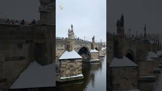 Prague’s First Magical Snowfall #first #snow #prague  #christmas